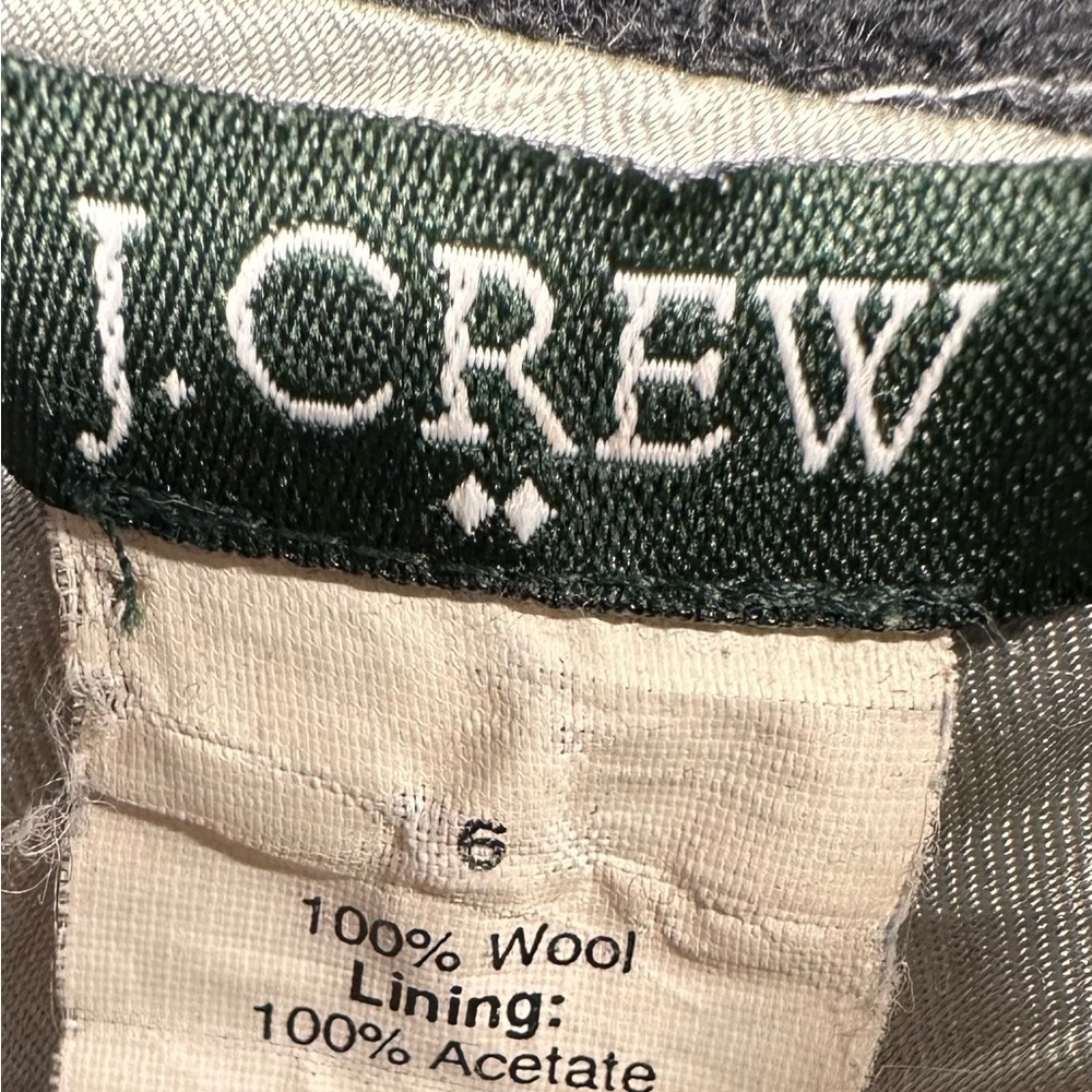 J CREW Black Wool Rare VINTAGE Academia Robert Noble Fox Hunt Scotch Jacket Sz 6 - Picture 6 of 11